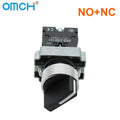 OMCH Button Switch Self Reset SKB2 Small Mushroom Head Emergency Stop 22mm Knob Key Start Inching Power On