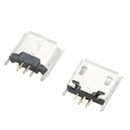 10PCS Micro USB 2P 5P Jack Charging Port Plug Dock Charger DIP SMD For Phone Tabletels Speakers Etc Port Socket Power Connector