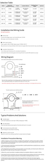 DC Current Transmitter -200-200A AC DC Hall Current Sensor Transducer 38mm Hole -150-150A 0-10V 4-20mA RS485 Current Transmitter