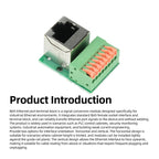 RJ45 Net Port Terminal Blocks Solderless Terminals Data Adapter Boards Male Female Socket Terminal Blocks for DIN Rail Mounting