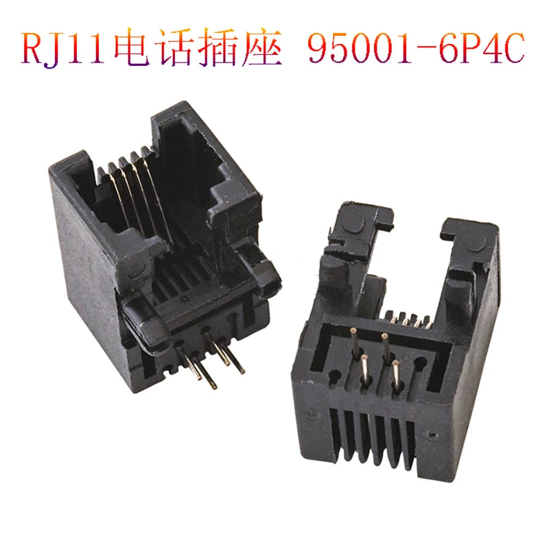 10PCS Telephone Socket Connector RJ11 RJ12 RJ45 Telephone Wifi Female Socket 2pin 4pin 6pin 8pin 4P4C 6P6C 6P4C 8P8C RJ45 Jack