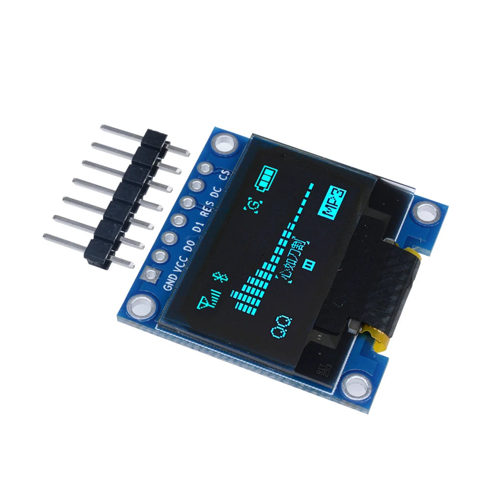 2PCS/lot 0.96 Inch OLED Display Module SSD1306 128x64 Resolution Low Power Consumption I2C Interface for DIY Projects