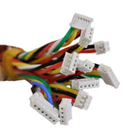 ZH 1.5MM Double JST Connectors and 28AWG Pre-Crimped Silicone Cables kit with 2/3/4/5/6/7/8/9/10 Pin Housing Adapter Cable