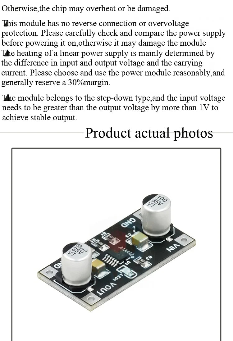 LT3045 Linear Voltage Regulator Module Single Power Low Noise Linear RF Power Supply Module 3.3/5V