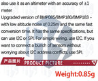 ZY BME280 Sensor Module: Precision Altimeter & Atmospheric Pressure Detector for Arduino (Black)