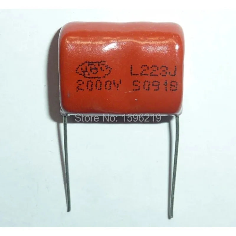 5Pcs/50Pcs CBB capacitor 2000V 223J 2KV 0.022uF 22nF P20 CBB81 Metallized Polypropylene Film Capacitor