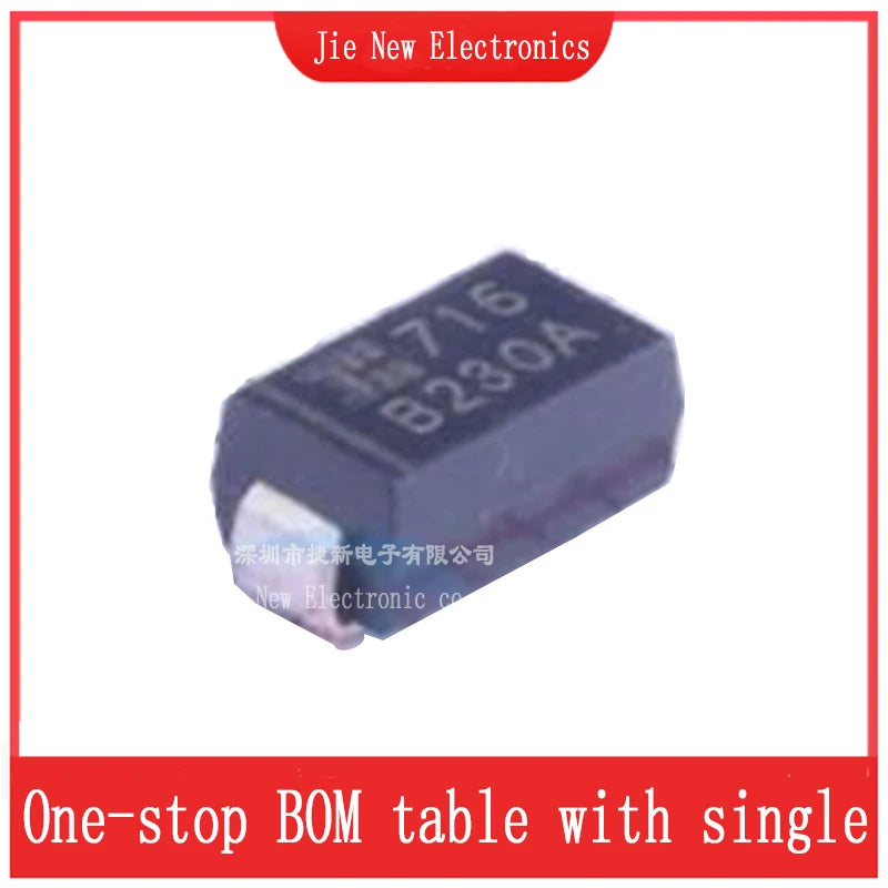 10PCS/100PCS SMD Schottky Diode B340A-13-F B2100A B220A B230A B240A-13-F B260A-13-F B320A B330A  B350A B360A-13-F B1100 DO-214AC