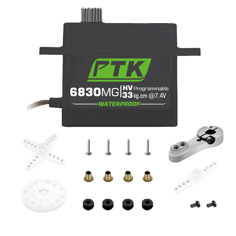 PTK servo Metal gear 20Kg 30Kg 35Kg 40Kg High speed servo Digital servo fixed wing servo 1/8 1/10 RC car programmable servo