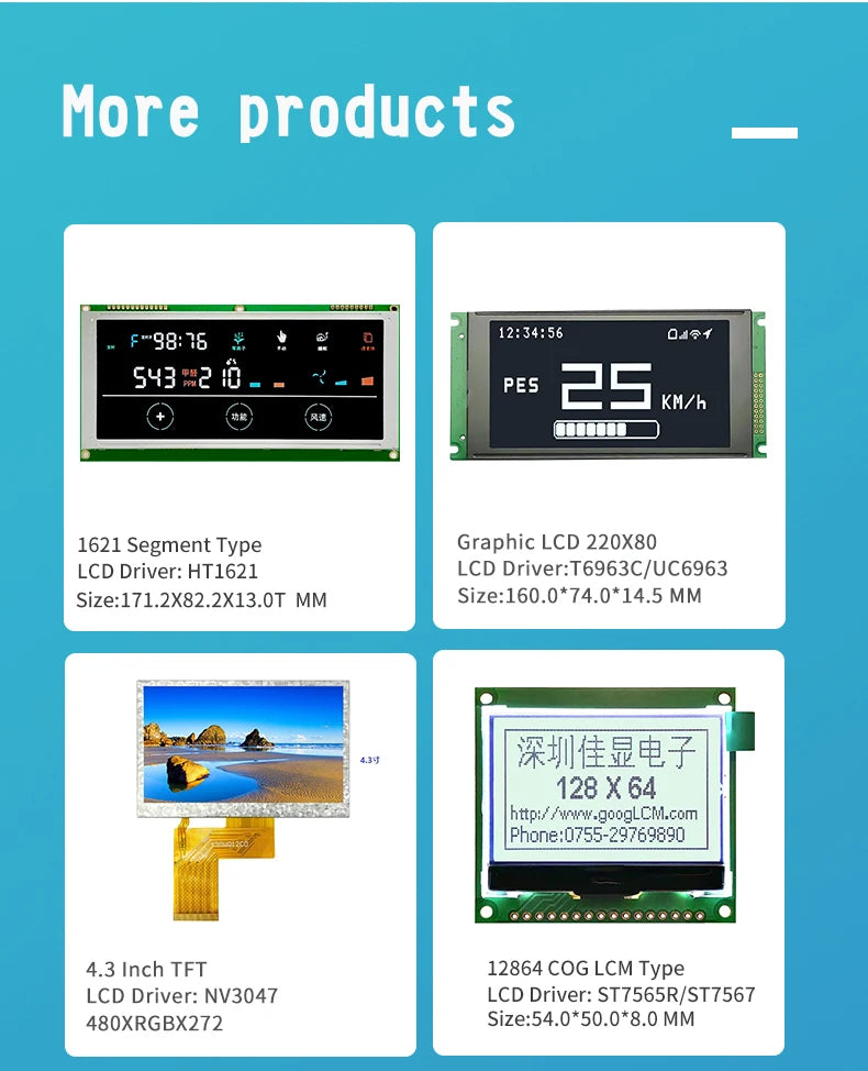 LCD 2004B Display Module 20x4 Large Character LCD Screen Display 20X04 5.0V or 3.3V Power Supply ST7066 Drive Multiple Display