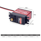 SURPASS HOBBY 9G 17G 25G 6KG 9KG 15KG 20KG Metal Gear Digital Motor RC Servo for Car Plane Robot Boat Model Wltoys Axial SCX24