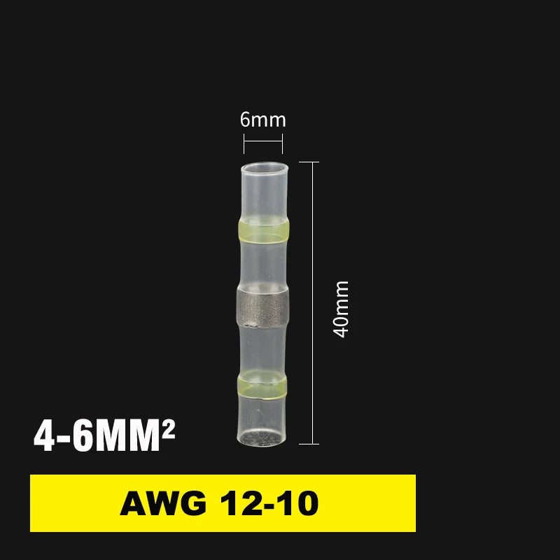 Solder Waterproof Heat Shrink Tubing Insulated Sealed Wire Connectors Car Marine Use Quick Wiring Terminals Cable Butt Sleeve