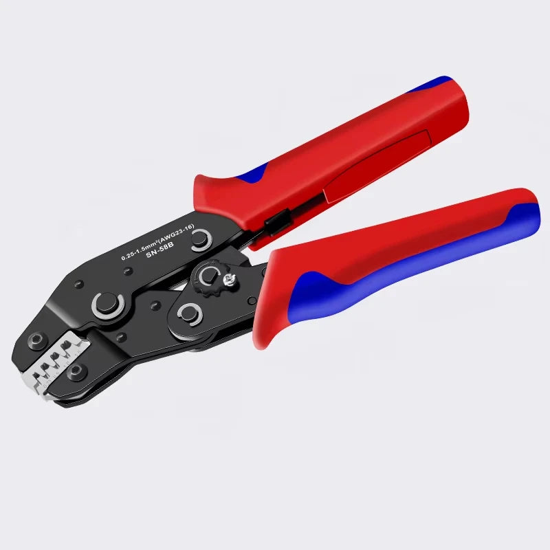Ratcheting Crimping Tool Set For Dupont JST MOLEX Open Barrel,Dupont Molex JST TE Terminals & EPC PCIE SATA Pins SN-58B