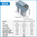 SSR Solid State Relay DIN Rail Relay With Heatsink 10A 25A 40A 60A 80A 100A 120A DC - AC DC - DC AC - AC Single Phase Control