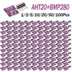 10/20/50/100Pcs AHT20+BMP280 Temperature Humidity Air Pressure Module High-precision Digital Barometric Pressure Sen