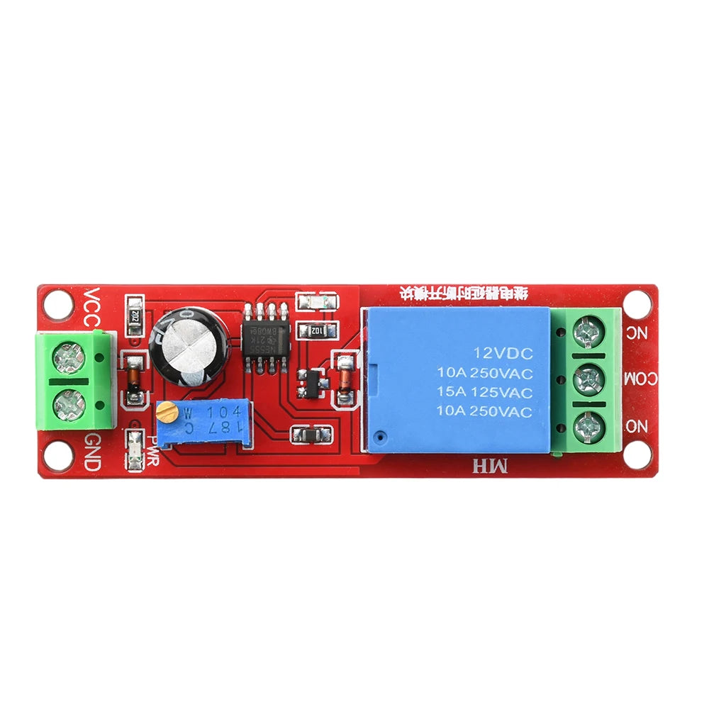 DC 5V 12V Time Delay Relay NE555 Time Relay Shield Timing Relay Timer Control Switch Car Relays Pulse Generation Duty Cycle