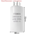 AC 450V CBB60 Dual Insert Motor Starting Capacitor 4pin 4UF-60UF Replacement Motor Run Capacitors For Air Compressor Water Pump