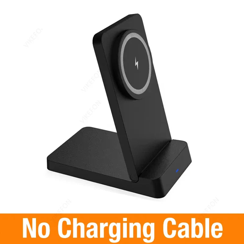 Magnetic Fast Wireless Charger Station For Magsafe iPhone 16 15 14 13 12 Pro Max Desktop Foldable Smartphone Charging Stand Dock