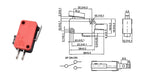 5/10pcs Micro SPDT On Off Momentary Switch Travel Limit Switch 1NO1NC Roller Lever V-15 V-151 V-152 V-153 V-154 V-155 V-156-1C25