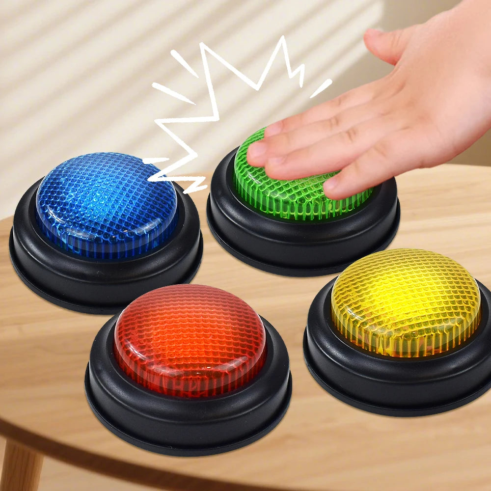 1/2/4/8-piece Buzzer Buttons Game, Answer Buzzers for Game Quick Desktop Quick Answer Games for Kids Classroom, Quizzes Party