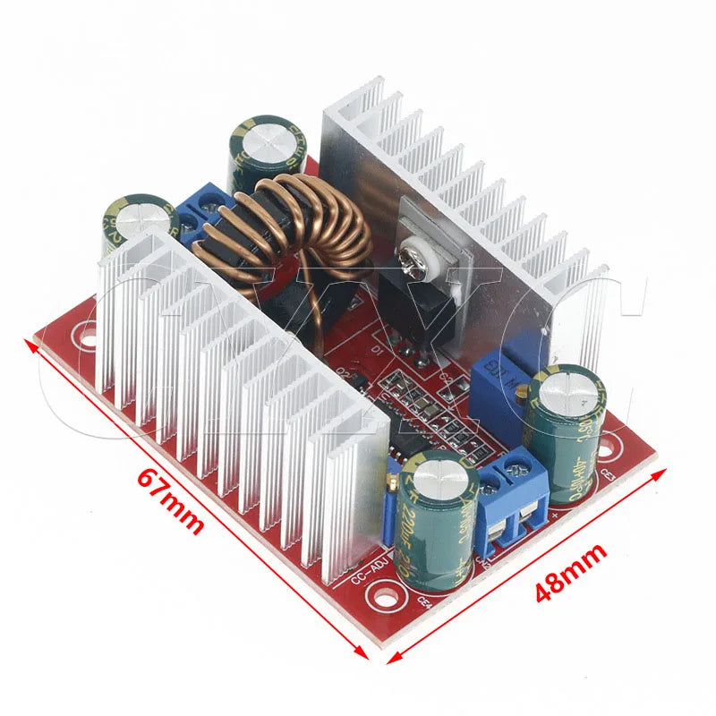 DC 400W 15A Step-up Boost Converter Constant Current Power Supply LED Driver DC8.5V-50V to DC10V-60V Voltage Charger Step Up Mod