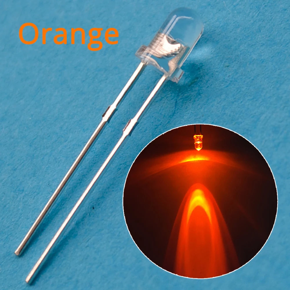 100/1000Pcs F3 3mm Round LED Assortment Kit Ultra Super Bright Light Emitting Diodes Bulb Lamp Red Green Blue Water Clear Diode
