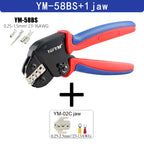 Mini Pliers YM-58BS Tools For XH2.54/DuPont2.54/2.8/4.8/6.3/Non-Insulated/Ferrule Tube Terminals Ratchet Wire Crimping Sets