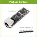 Waveshare ESP32-S3 ETH Development Board, Optional For PoE Module And Camera Module, Onboard TF Card Slot, Camera Interface