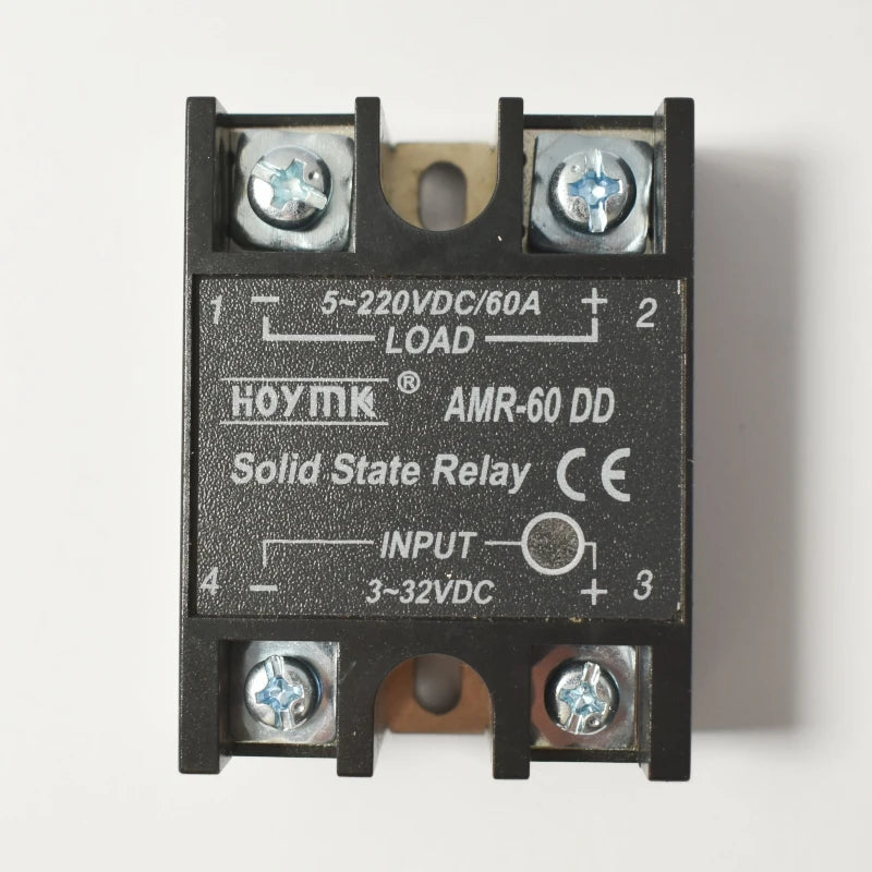DC to DC Solid State Relay 12V 24V VDC Input 200VDC Load Voltage Regulator Tramsformer Power Protection 10A 25A 40A 60A 100A SSR