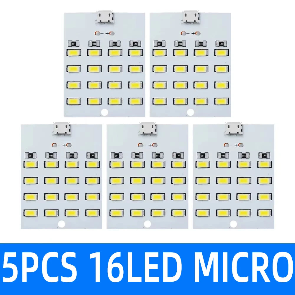 5730 smd 5V 430mA~470mA White Mirco Usb 5730 LED lighting panel USB mobile light Emergency light night light