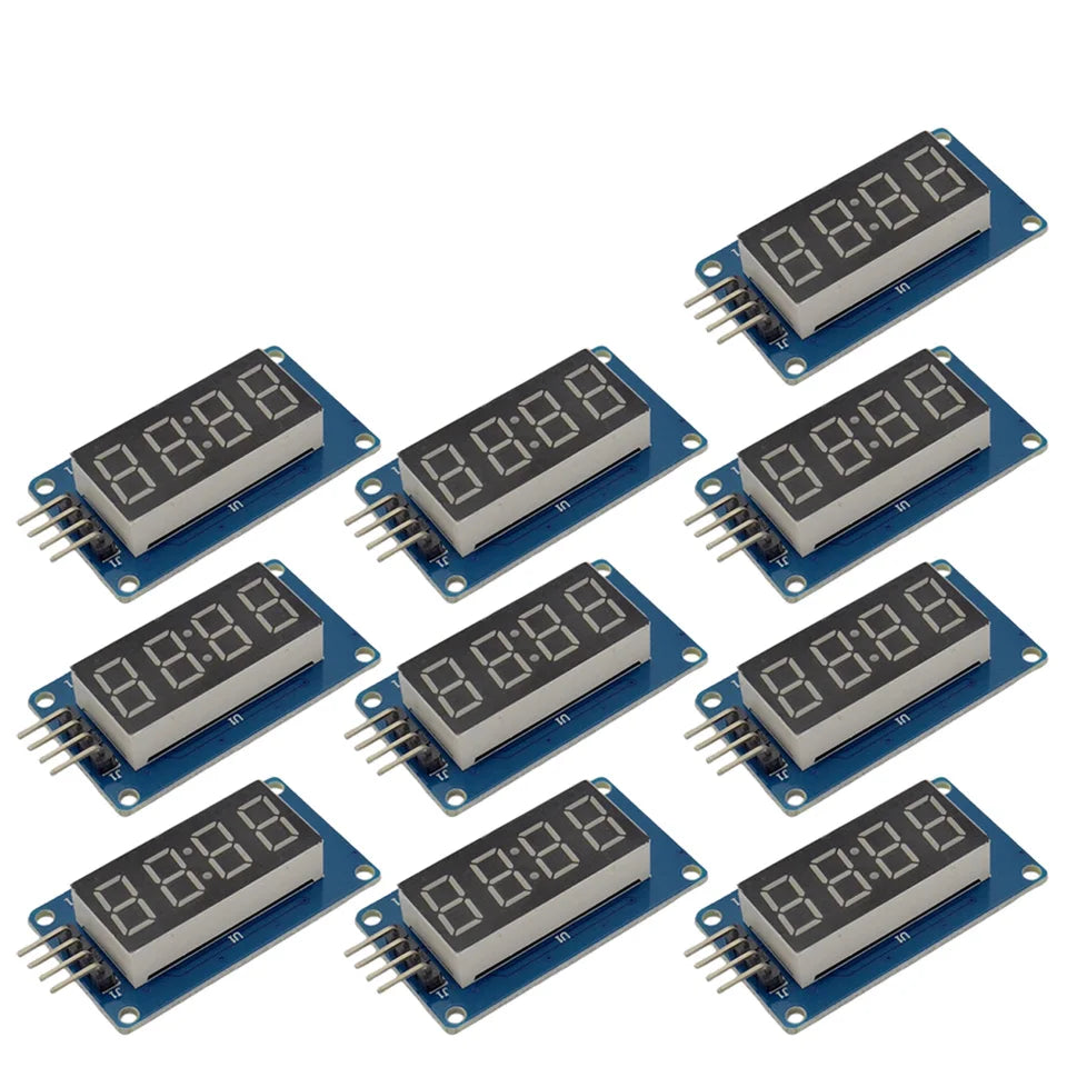 1-50PCS TM1637 LED Display Module For Arduino 7 Segment 4 Bits 0.36Inch Clock RED Anode Tube Four Serial Driver Board Pack