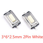 20Pcs SMD Tactile Switch Micro Push Button Silicone Key 3x4 3x6 4x4mm 2Pin 4Pin Electronic Component Switchs