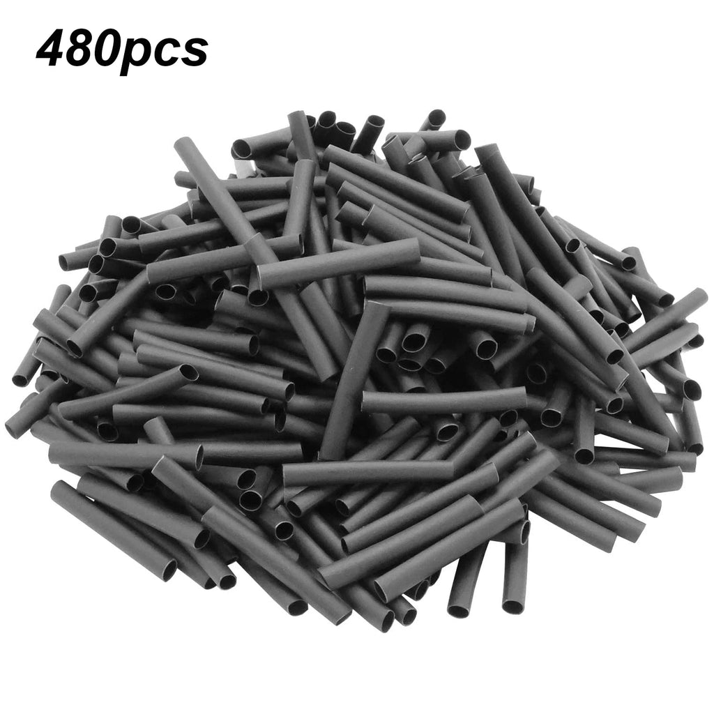 480PCS Heat Shrink Tubing 3mm Dia 30mm Long Industrial Heat-Shrink Tubing for Wires Wrap Sleeve Small Heat Shrink Tube Wrap