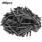 480PCS Heat Shrink Tubing 3mm Dia 30mm Long Industrial Heat-Shrink Tubing for Wires Wrap Sleeve Small Heat Shrink Tube Wrap