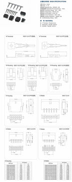 1Set MX3.0mm 43645/43640 Terminal Cable Single Row 2P~6P Small 5557 Male+female Docking Plug Connector with 30CM 22AWG Cable