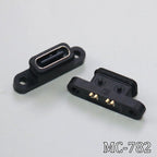 1PC Type-C USB 4 6 16 Pin Female SMD DIP With Screw Hole Waterproof Connector For DIY PCB Design High Current Fast Charging Jack