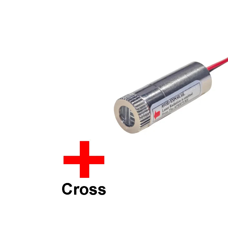 650nm 5mW Line/Cross/Dot RED Laser Module Head Adjustable Beam 3-5V 12MM Glass Lens Focusable Diode Head Industrial Class