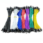 10pcs Silicon Du Bang 2.54mm 1P Soft High Temperature Resist Cable Male Female 26AWG For DIY Arduino Breadboard Black White