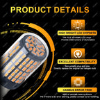 2-8 PCS CANBUS T20 7443 P21W PY21W 1156 BA15S BAU15S LED Bulb For 6500K White Car Turn Signal Tail Reverse Lights 2000LM 12V 24V