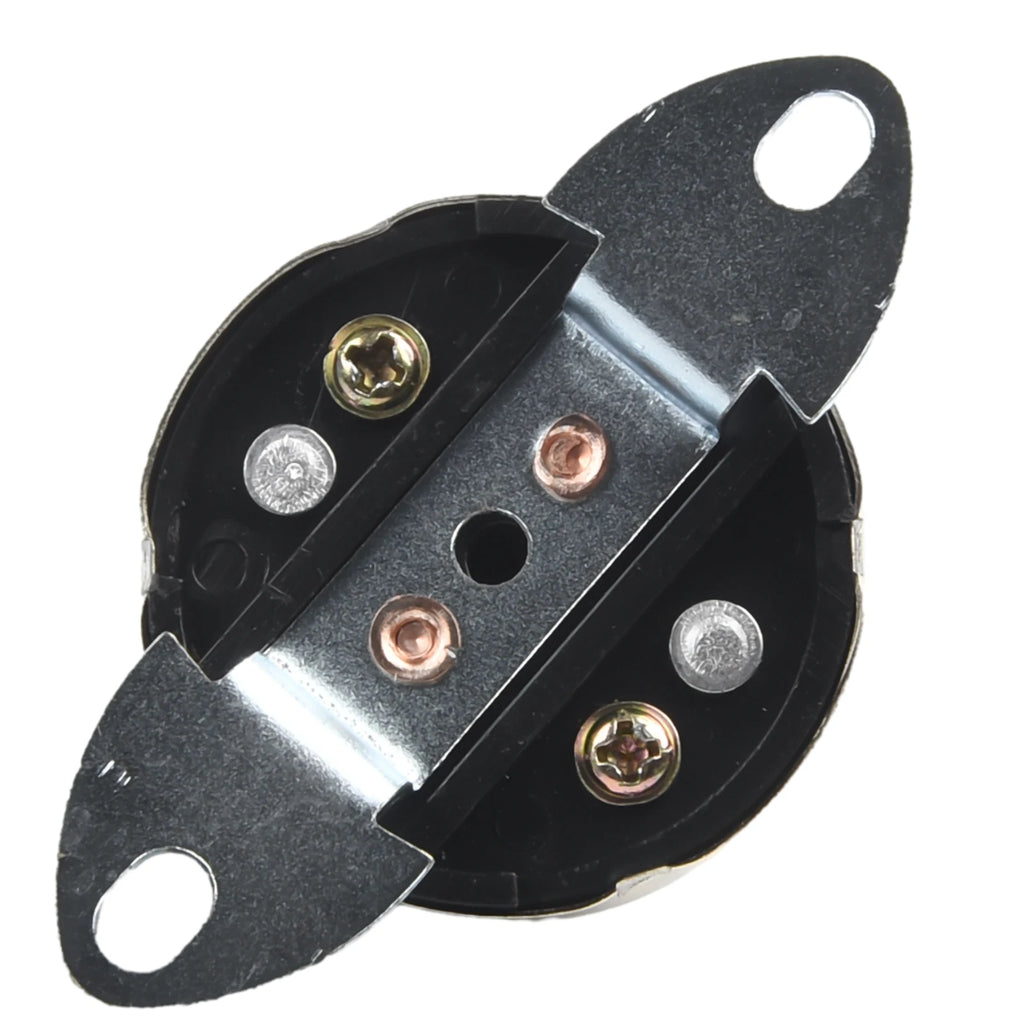 12V Switch Push Button Waterproof Metal Car Boat Track Horn Engine Start Starter 2 Holes 500v DC 100 MOhm Mi Universal