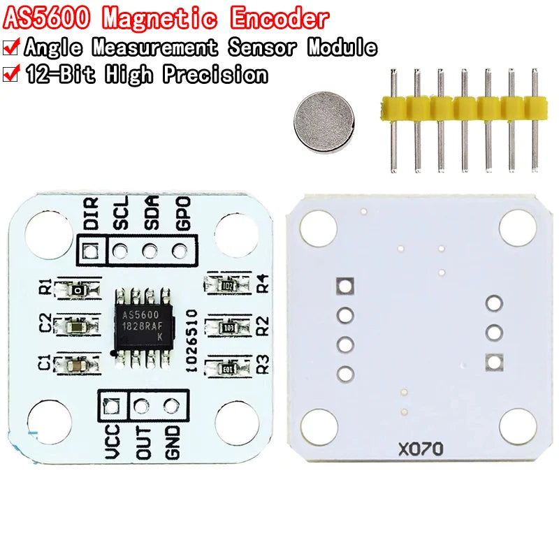 1-10pcs AS5600 magnetic encoder magnetic induction angle measurement sensor module 12bit high precision