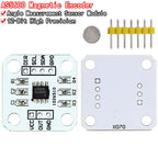 1-10pcs AS5600 magnetic encoder magnetic induction angle measurement sensor module 12bit high precision