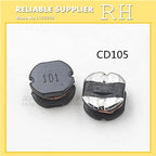 10PCS/Lot  SMD Power Inductors CD105 10*9*5.4mm 2.2UH 3.3UH 4.7UH 6.8UH 10UH 22UH 33UH 47UH 68UH 100UH 150UH 220UH 470UH