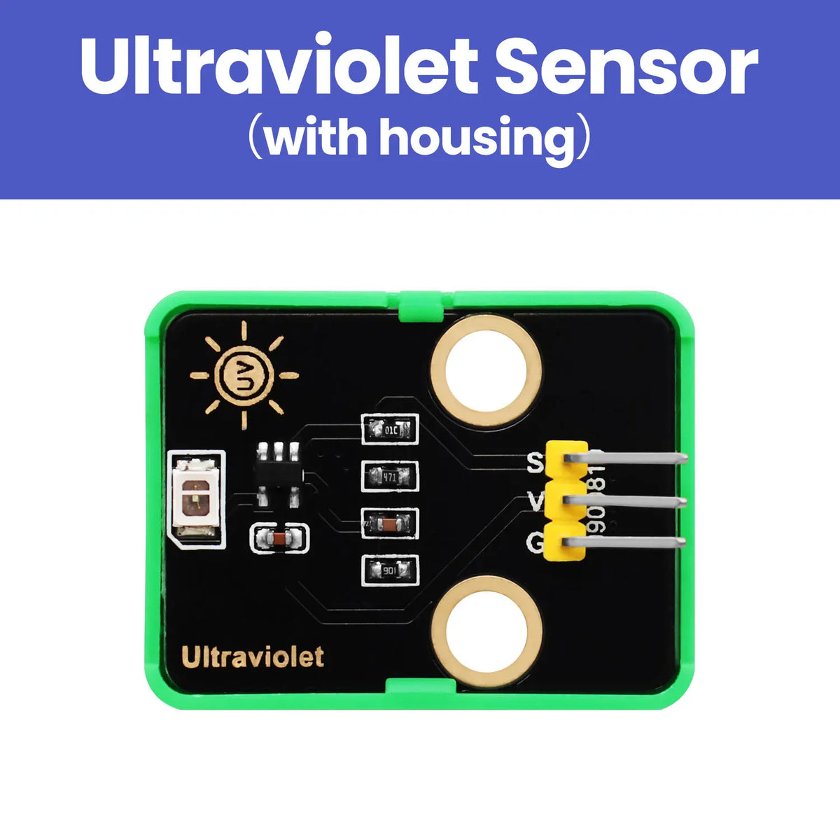 GUVA-S12SD Solar UV Ultraviolet Sensor DIY Electronic Building Blocks For Arduino/Kidsblock/Mixly/Python Programming