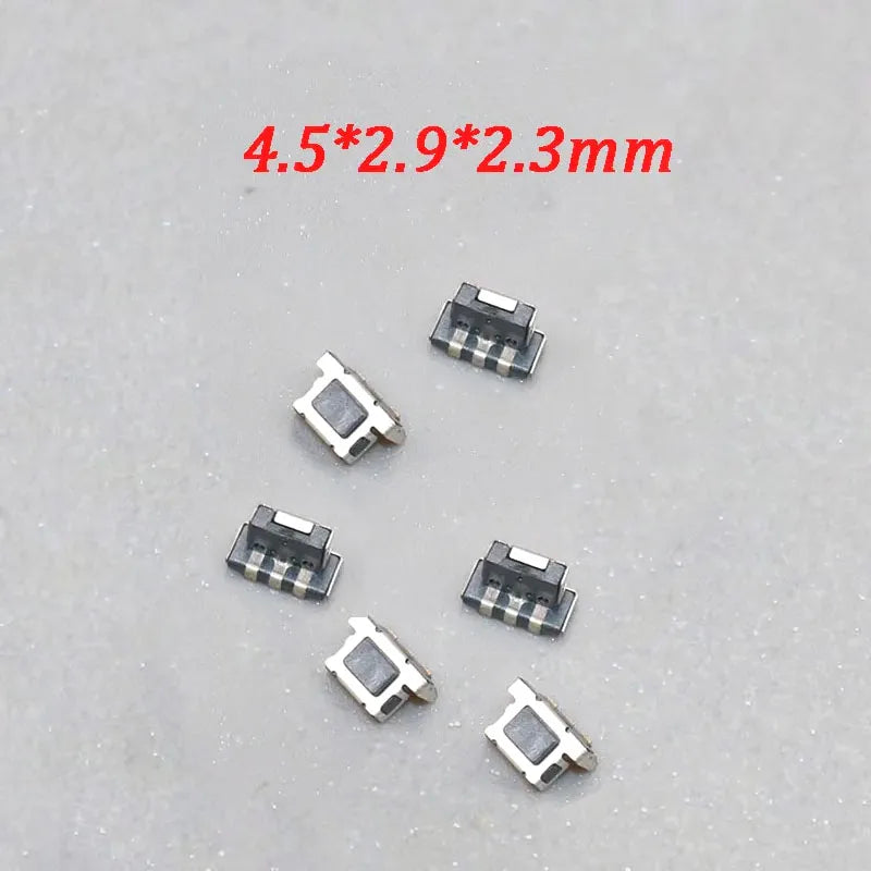 5-100pcs Tactile Button Key Switch Momentary Tact Button 4.5*2.9*2.3mm 3Pin 3 Pin For Mobile Phone/Electronic Watch Side Push