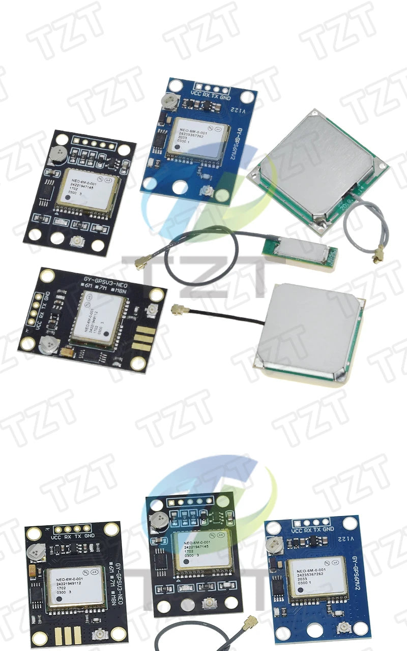 GREATZT 1PCS GY-NEO6MV2 new NEO-6M GPS Module NEO6MV2 with Flight Control EEPROM MWC APM2.5 large antenna for arduino