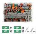 588pcs Deutsch Type Connector Kit Waterproof Wire DT Series Connector set DT06 04 2/3 / 4 pin 6/8/12 pin Sealed Plug