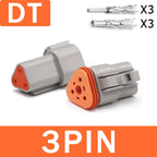 2/3/4/6/8/12Pin Deutsch Type DT Connector Plug-In With Fixed Flange DTM/DTP Waterproof Wire Automotive Connector