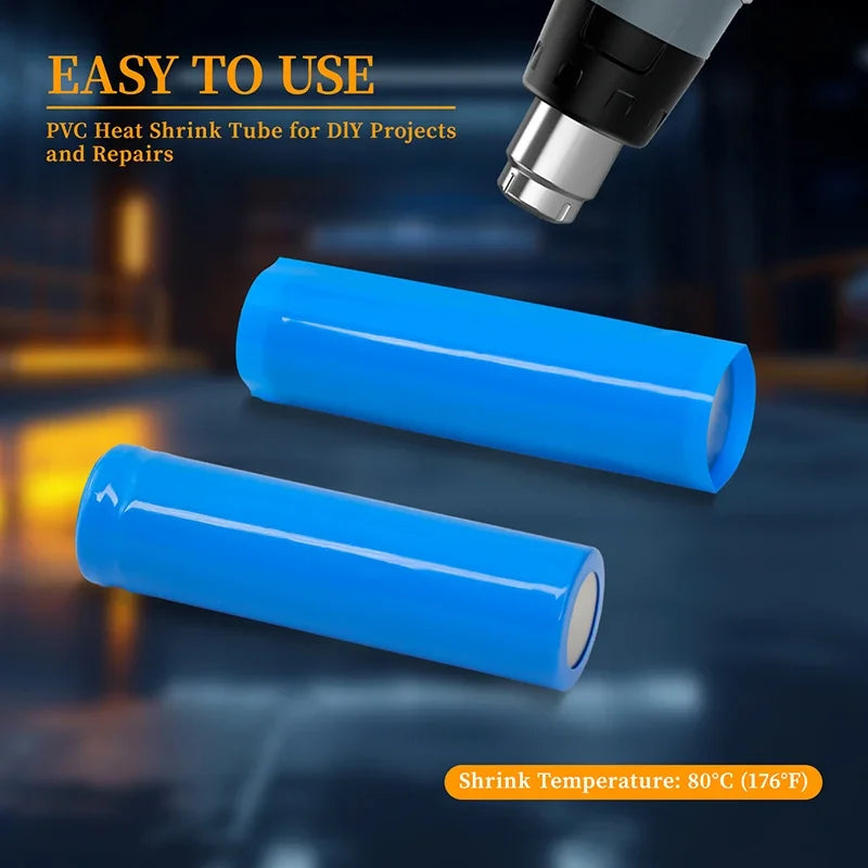 20/100/200pcs 18650 PVC Heat Shrink Tube Pre-Cut Lipo Battery Wrap Protective Sleeve Casing Precut Insulated Film Cover