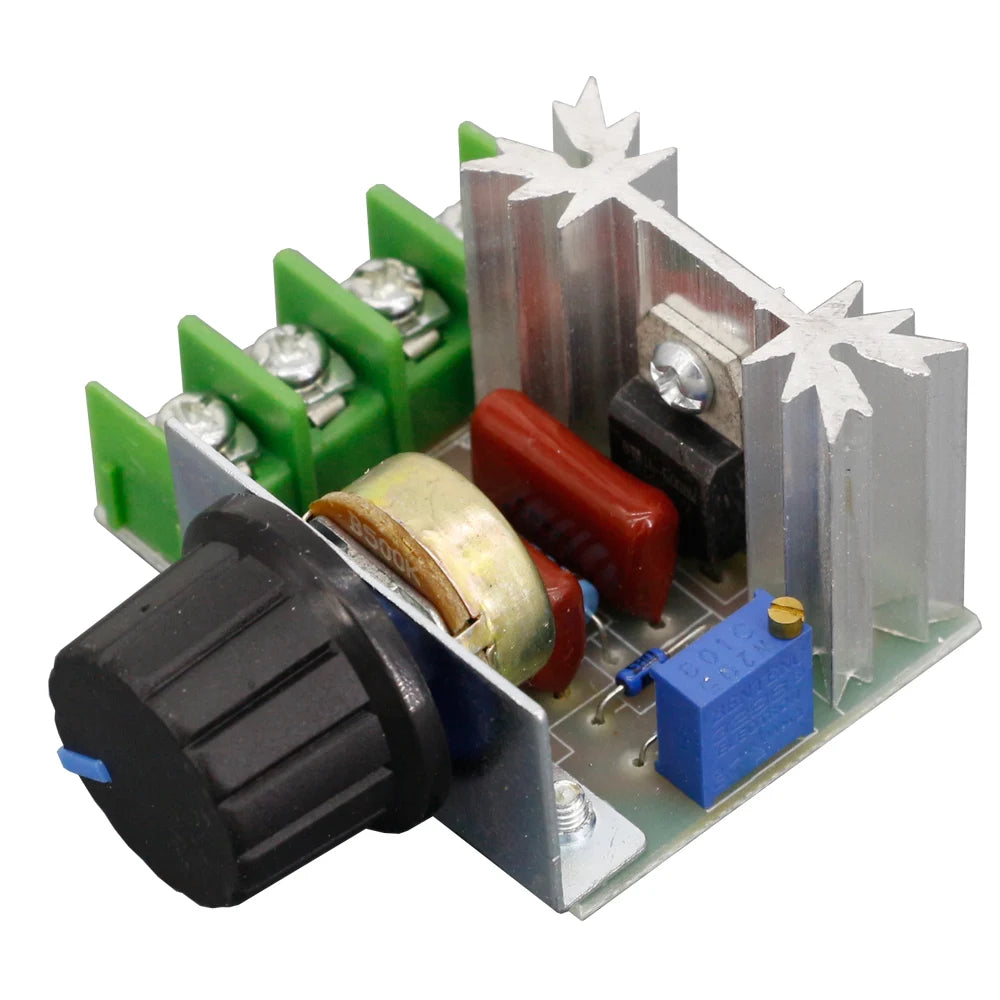 Voltage Regulator 2000 Watt AC 50 - 220 Volt Dimmer SCR Power Regulator Motor Speed Controller Home Improvement Regulators 2000W