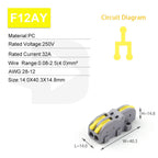 10/100PCS Electrical Cable Connector 1 in Multiple out Quick Wire Terminal Block 2/3/4/5Pin Push in Lever Connectors 0.08-4.0mm2